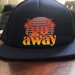 NEFF “go away” trucker hat